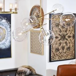 Discount 👍 Klare 6-Light Antique Brass Sputnik Chandelier with Glass Shades by Yosemite Home Decor 🤩 10 Discount 👍 Klare 6-Light Antique Brass Sputnik Chandelier with Glass Shades by Yosemite Home Decor 🤩 -NICOR Sales Store antique brass yosemite home decor chandeliers 120039648 31 1000