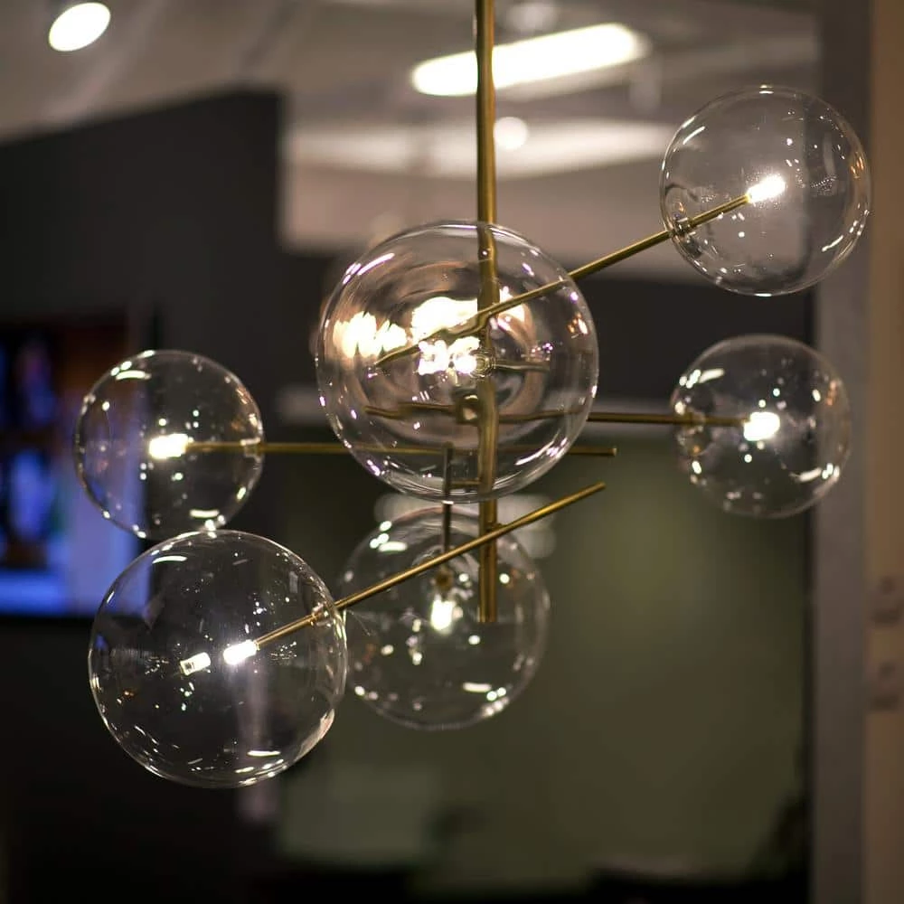 Discount 👍 Klare 6-Light Antique Brass Sputnik Chandelier with Glass Shades by Yosemite Home Decor 🤩 3 Discount 👍 Klare 6-Light Antique Brass Sputnik Chandelier with Glass Shades by Yosemite Home Decor 🤩 - Image 2