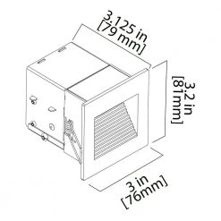 Flash Sale ✔️ Square Black Indoor and Outdoor Integrated LED Landscape Step Light by NICOR 😍 -NICOR Sales Store black nicor path lights stq 10 120 bk 44 1000