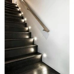 Flash Sale ✔️ Square Black Indoor and Outdoor Integrated LED Landscape Step Light by NICOR 😍 -NICOR Sales Store black nicor path lights stq 10 120 bk 76 1000