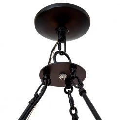 Deals 🥰 Oakley 9-Light Wagon Wheel in Matte Black Chandelier with Glass Shades by Yosemite Home Decor 😍 -NICOR Sales Store black yosemite home decor chandeliers 12004197 fa 1000