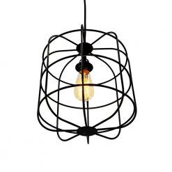 Cheap 💯 Hakissa 1-Light Black Pendant by Yosemite Home Decor 🔔 -NICOR Sales Store black yosemite home decor chandeliers bs8417 44 1000