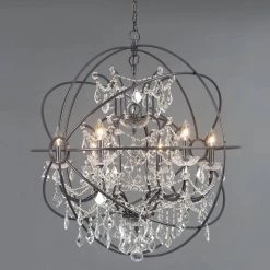 Wholesale ⌛ Contessa Collection 6-Light Matte Black Chandelier by Yosemite Home Decor 🛒 -NICOR Sales Store black yosemite home decor chandeliers scfp3078 6bk 1f 1000