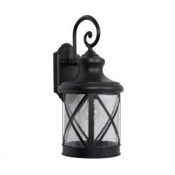 Top 10 🔔 1-Light Exterior Wall Lantern Sconce in Black Finish Size by Yosemite Home Decor ✔️ 8 Top 10 🔔 1-Light Exterior Wall Lantern Sconce in Black Finish Size by Yosemite Home Decor ✔️ -NICOR Sales Store black yosemite home decor outdoor sconces 5041bl l 4f 1000