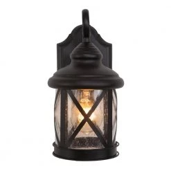 Cheap 🧨 1-Light Exterior Wall Lantern Sconce in Black Finish Size by Yosemite Home Decor 😍 -NICOR Sales Store black yosemite home decor outdoor sconces 5041bl s 1f 1000