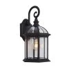Flash Sale 🔥 Anita Collection 1-Light Black Outdoor Wall Lantern Sconce by Yosemite Home Decor ⭐ -NICOR Sales Store black yosemite home decor outdoor sconces 5271bl 64 1000