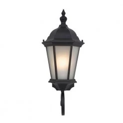 New 🛒 Brielle Collection 1-Light Black Outdoor Wall Lantern Sconce by Yosemite Home Decor 🛒 -NICOR Sales Store black yosemite home decor outdoor sconces fl5120bl 4f 1000