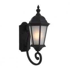 New 🛒 Brielle Collection 1-Light Black Outdoor Wall Lantern Sconce by Yosemite Home Decor 🛒