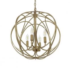 Promo 🔔 Brass 4-Light Chandelier by Yosemite Home Decor 🛒 15 Promo 🔔 Brass 4-Light Chandelier by Yosemite Home Decor 🛒 -NICOR Sales Store brass yosemite home decor chandeliers cb8347 4f 1000