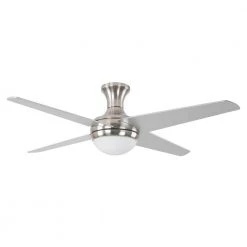 Cheapest ๐ 52 in. Bright Brushed Nickel Ceiling Fan with 16 in. Lead Wire by Yosemite Home Decor ๐ฅ