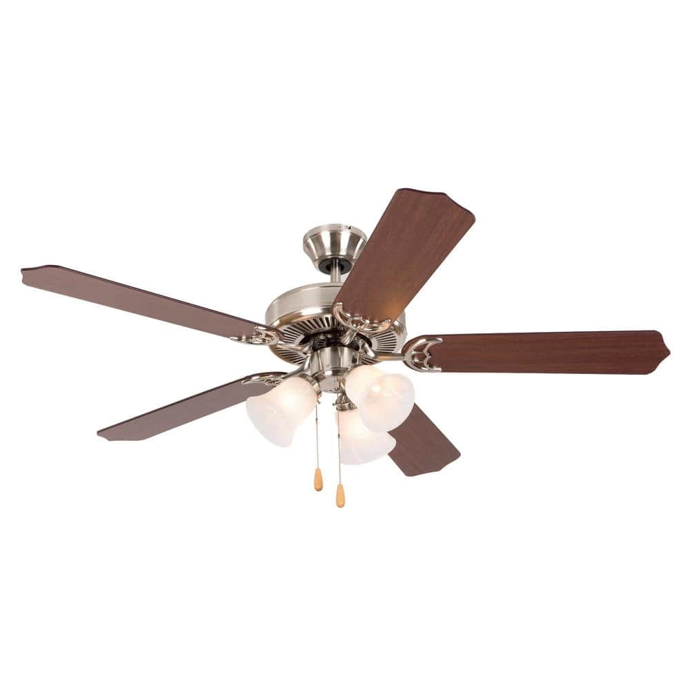 New โค๏ธ Westfield 52 in. Indoor Bright Brush Nickel Ceiling Fan by Yosemite Home Decor ๐ 3 New โค๏ธ Westfield 52 in. Indoor Bright Brush Nickel Ceiling Fan by Yosemite Home Decor ๐ - Image 2