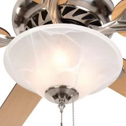Brand new 🔥 Whitney 52 in. Satin Nickel Ceiling Fan with 1-Light by Yosemite Home Decor 🧨 -NICOR Sales Store bright brushed nickel yosemite home decor ceiling fans with lights whitney bbn 1 1f 1000