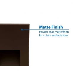 Outlet 🥰 STW Horizontal Wet Location Hardwired Bronze Integrated LED Step Light by NICOR 🔔 -NICOR Sales Store bronze horizontal nicor stair lights stw11203khbz 40 1000