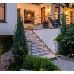 Outlet 🥰 STW Horizontal Wet Location Hardwired Bronze Integrated LED Step Light by NICOR 🔔 -NICOR Sales Store bronze horizontal nicor stair lights stw11203khbz 44 1000