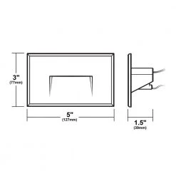 Outlet 🥰 STW Horizontal Wet Location Hardwired Bronze Integrated LED Step Light by NICOR 🔔 -NICOR Sales Store bronze horizontal nicor stair lights stw11203khbz fa 1000
