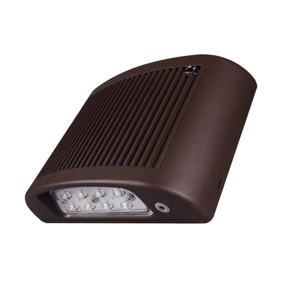 Cheap 😀 EOF 100-Watt Equivalent Outdoor Integrated LED Bronze Full Cutoff Emergency Wall Pack Light with Photocell,5000K by NICOR 🔥 4 Cheap 😀 EOF 100-Watt Equivalent Outdoor Integrated LED Bronze Full Cutoff Emergency Wall Pack Light with Photocell,5000K by NICOR 🔥 - Image 2