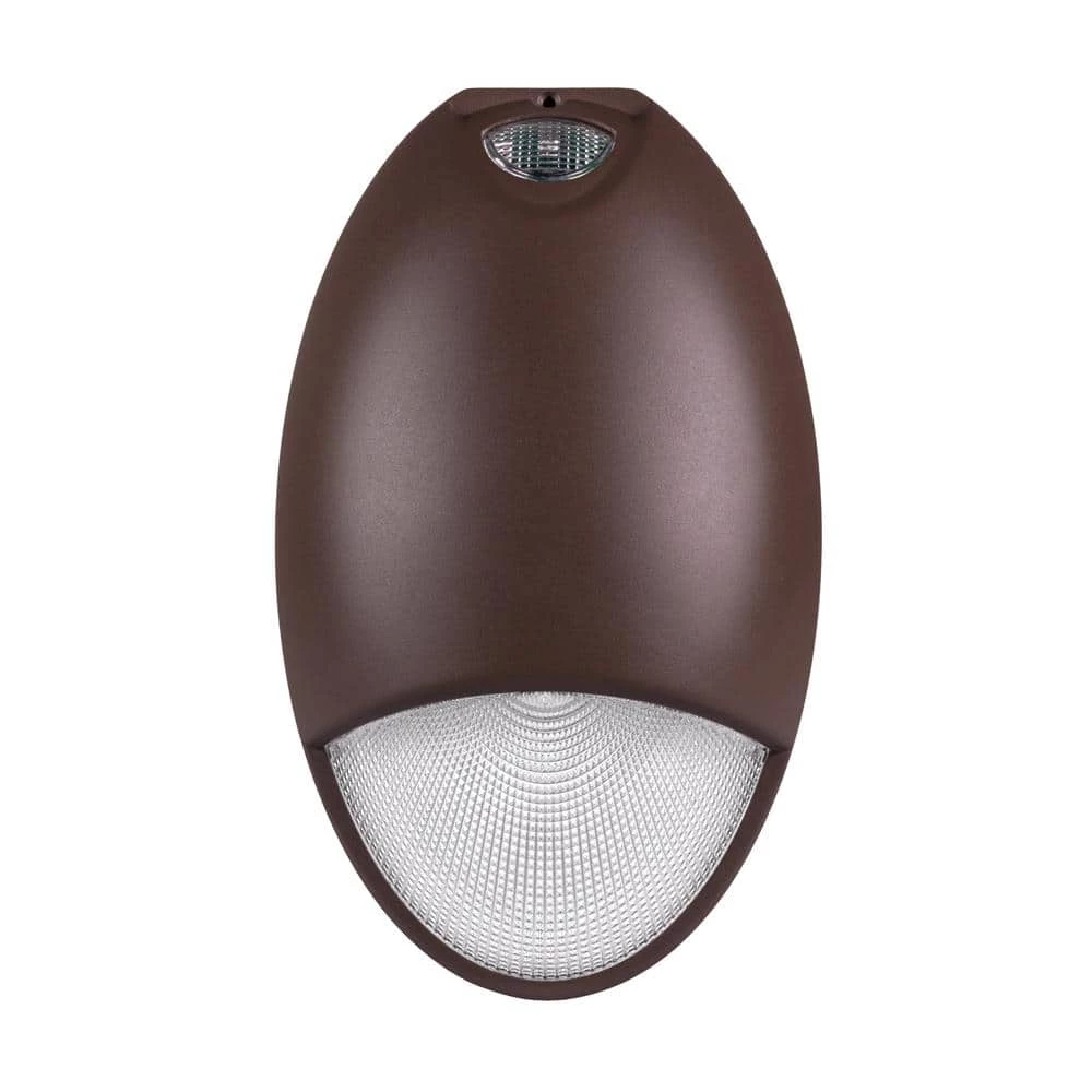 Promo 🔔 EOT Series 75-Watt Equivalent Integrated LED Bronze Outdoor Teardrop Emergency Wall Pack Light with Photocell, 2700K by NICOR 🔔 4 Promo 🔔 EOT Series 75-Watt Equivalent Integrated LED Bronze Outdoor Teardrop Emergency Wall Pack Light with Photocell, 2700K by NICOR 🔔 - Image 2