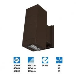 Hot Sale 🎉 Dorado 90-Watt Equivalent Integrated LED Bronze Outdoor Cylinder Wall Pack Light with Up/Down Fan Distribution, 5000K by NICOR 👏 17 Hot Sale 🎉 Dorado 90-Watt Equivalent Integrated LED Bronze Outdoor Cylinder Wall Pack Light with Up/Down Fan Distribution, 5000K by NICOR 👏 -NICOR Sales Store bronze nicor wall pack lights owcf4n1036mv50bz 66 1000