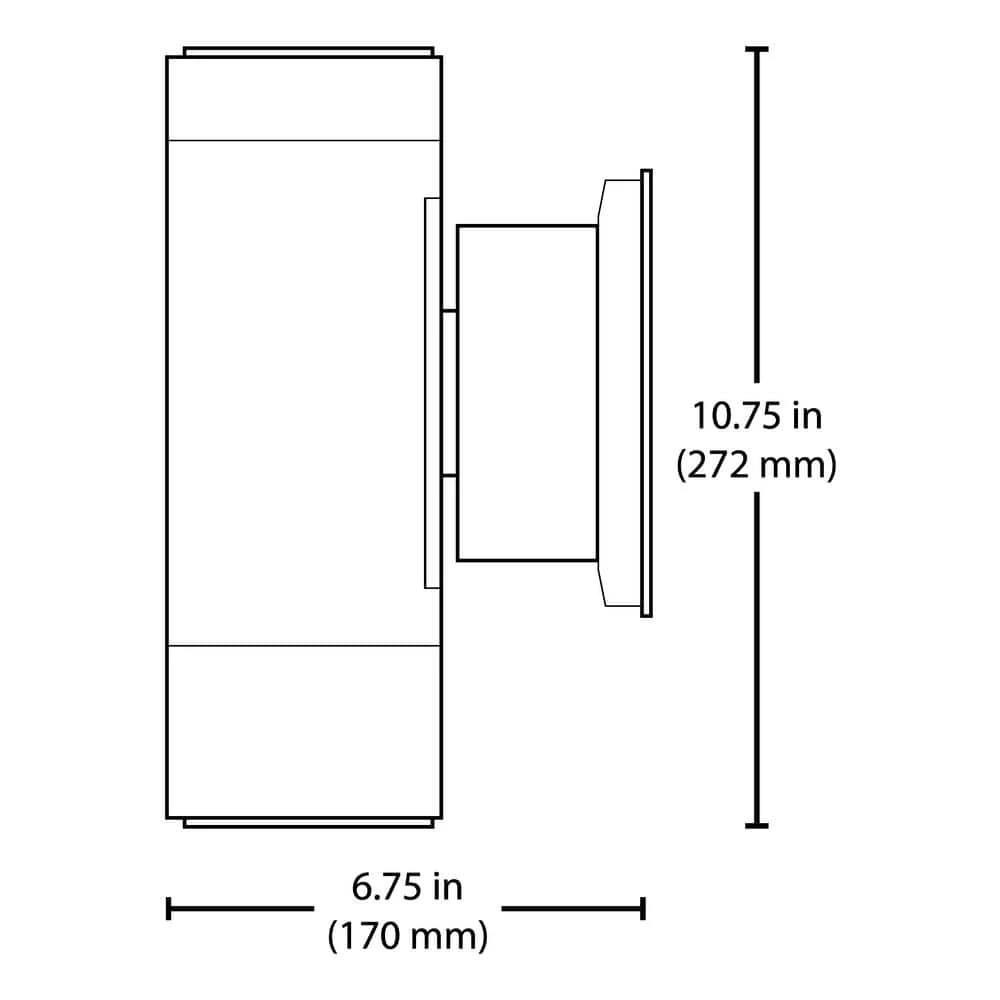 Hot Sale 🎉 Dorado 90-Watt Equivalent Integrated LED Bronze Outdoor Cylinder Wall Pack Light with Up/Down Fan Distribution, 5000K by NICOR 👏 10 Hot Sale 🎉 Dorado 90-Watt Equivalent Integrated LED Bronze Outdoor Cylinder Wall Pack Light with Up/Down Fan Distribution, 5000K by NICOR 👏 - Image 8