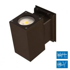 Promo 🛒 Dorado 200-Watt Equivalent Square Integrated LED Bronze Outdo or Cylinder Up/Down Wall Pack Light, 3000K by NICOR 👏 -NICOR Sales Store bronze nicor wall pack lights owcq4u1033mv30bz a0 1000
