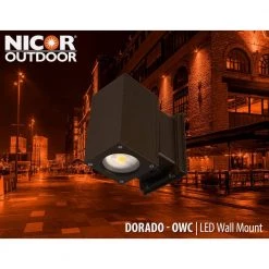 Deals 🎁 Dorado 200-Watt Equivalent Square Integrated LED Bronze Outdo or Cylinder Up/Down Wall Pack Light, 4000K by NICOR ❤️ -NICOR Sales Store bronze nicor wall pack lights owcq4u1033mv40bz 1d 1000