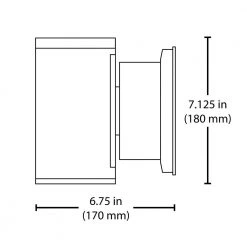 Outlet ⌛ Dorado 200-Watt Equivalent Square Integrated LED Bronze Outdo or Cylinder Up/Down Wall Pack Light, 5000K by NICOR 🔔 -NICOR Sales Store bronze nicor wall pack lights owcq4u1033mv50bz c3 1000