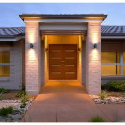 Best Pirce 😀 Dorado 125-Watt Equivalent Round Integrated LED Bronze Outdo or Cylinder Wall Pack Light, 4000K by NICOR 🌟 -NICOR Sales Store bronze nicor wall pack lights owcr4d1022mv40bz 1f 1000