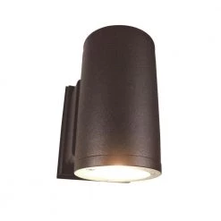 Coupon 🌟 Dorado 125-Watt Equivalent Round Integrated LED Bronze Outdo or Cylinder Wall Pack Light, 5000K by NICOR ✨ -NICOR Sales Store bronze nicor wall pack lights owcr4d1022mv50bz 1d 1000