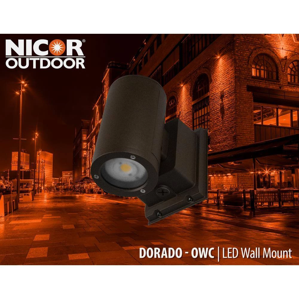 Best Pirce โจ Dorado 200-Watt Equivalent Round Integrated LED Bronze Outdo or Cylinder Up/Down Wall Pack Light, 5000K by NICOR ๐ 8 Best Pirce โจ Dorado 200-Watt Equivalent Round Integrated LED Bronze Outdo or Cylinder Up/Down Wall Pack Light, 5000K by NICOR ๐ - Image 6