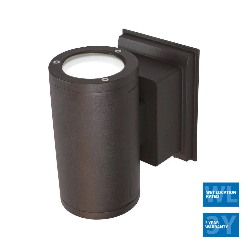 Best Pirce โจ Dorado 200-Watt Equivalent Round Integrated LED Bronze Outdo or Cylinder Up/Down Wall Pack Light, 5000K by NICOR ๐ 6 Best Pirce โจ Dorado 200-Watt Equivalent Round Integrated LED Bronze Outdo or Cylinder Up/Down Wall Pack Light, 5000K by NICOR ๐ - Image 4