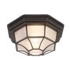Outlet 👍 Serge Collection 1-Light Oil Rubbed Bronze Outdoor Flash Mount Lamp by Yosemite Home Decor 👍 -NICOR Sales Store bronze yosemite home decor outdoor flush mount lights 3902liorb 64 1000