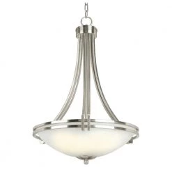 Wholesale โ๏ธ Sequoia Collection 4-Light Brown Pendant with Frosted Alabaster Glass Shade by Yosemite Home Decor ๐