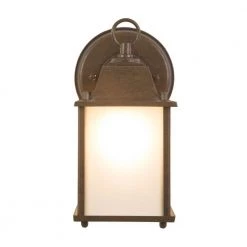 Discount 🔥 Tara Collection 1-Light Brown Outdoor Wall Lantern Sconce by Yosemite Home Decor 🔔 -NICOR Sales Store brown yosemite home decor outdoor sconces 5008ibr 1f 1000