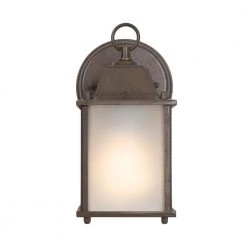 Flash Sale ✨ Tara Collection 1-Light Brown Outdoor Wall Lantern Sconce by Yosemite Home Decor ❤️ -NICOR Sales Store brown yosemite home decor outdoor sconces fl5009br 1f 1000