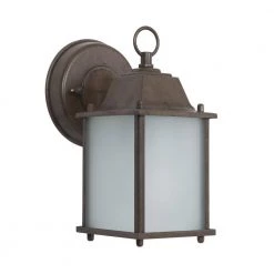 Flash Sale ✨ Tara Collection 1-Light Brown Outdoor Wall Lantern Sconce by Yosemite Home Decor ❤️ -NICOR Sales Store brown yosemite home decor outdoor sconces fl5009br 4f 1000
