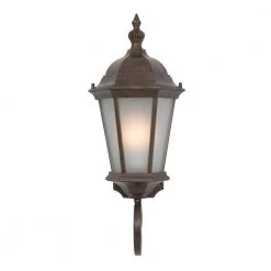Outlet 🌟 Brielle Collection 1-Light Brown Outdoor Wall Lantern Sconce by Yosemite Home Decor 👏 -NICOR Sales Store brown yosemite home decor outdoor sconces fl5120br 1f 1000