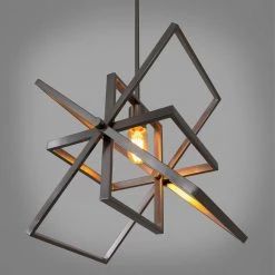 Budget 🛒 Aquarius 1-Light Brush Nickel Modern Geometric Pendant by Yosemite Home Decor ⌛ -NICOR Sales Store brush nickel yosemite home decor chandeliers 120032312 1d 1000