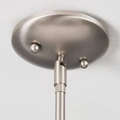 Deals ✔️ Mirror Lake 1-Light Brushed Nickel Mini Pendant with White Etched Glass Shade by Yosemite Home Decor 🥰 -NICOR Sales Store brushed nickel yosemite home decor pendant lights 1261 1p bn 4f 1000