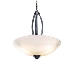 Buy 🥰 Paloma Collection 3-Light Chrome Bowl Pendant with Dove White Glass Shade by Yosemite Home Decor ⭐ -NICOR Sales Store chrome yosemite home decor chandeliers 179 3uchan 20ch 44 1000