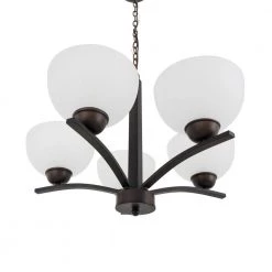 Cheap 🎉 Alta Peak Collection 5-Light Coffee Brown Hanging Chandelier with Acid Wash Glass Shade by Yosemite Home Decor 😍 -NICOR Sales Store coffee brown yosemite home decor chandeliers 107 5u awcf 1d 1000
