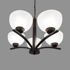 Cheap 🎉 Alta Peak Collection 5-Light Coffee Brown Hanging Chandelier with Acid Wash Glass Shade by Yosemite Home Decor 😍 -NICOR Sales Store coffee brown yosemite home decor chandeliers 107 5u awcf 44 1000