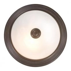 Best Sale ✔️ Flush Mount Lighting Series 1-Light Dark Brown Flush Mount with Alabaster Glass Shade by Yosemite Home Decor 🤩 -NICOR Sales Store dark brown yosemite home decor flush mount lights jk100 10db 1f 1000