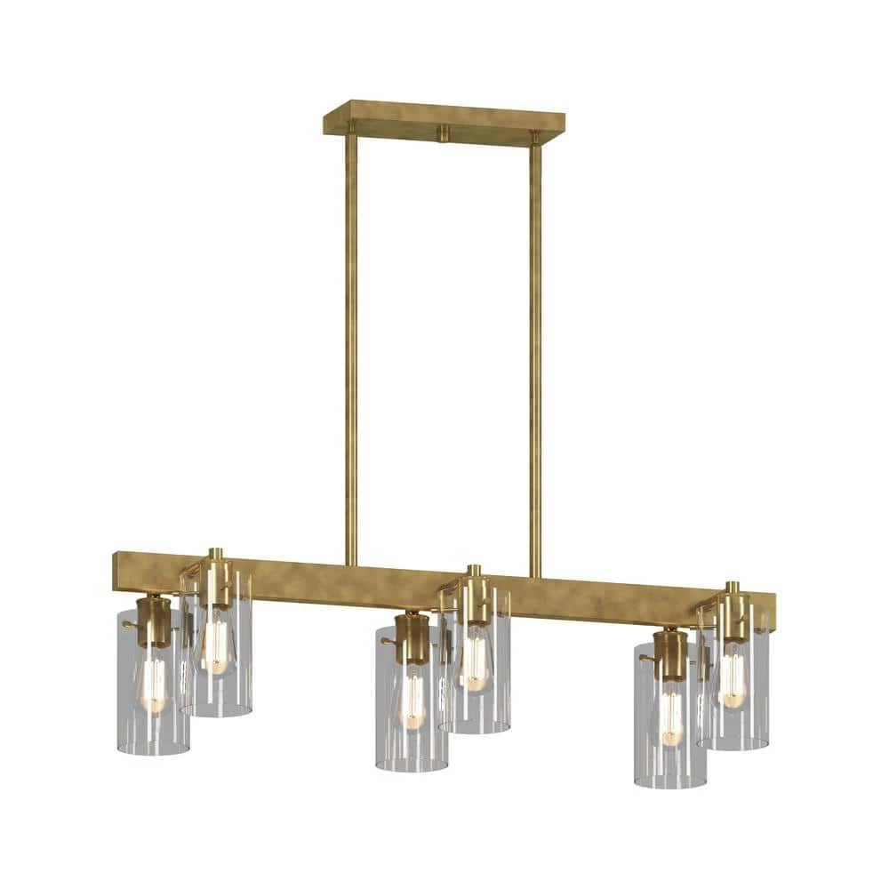 Coupon ❤️ 6-Lights Gold Brass Chandelier with Clear Glass by Yosemite Home Decor ❤️ 3 Coupon ❤️ 6-Lights Gold Brass Chandelier with Clear Glass by Yosemite Home Decor ❤️
