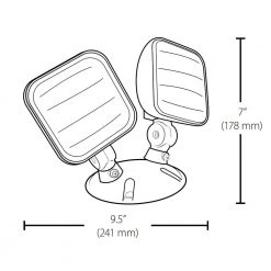 Buy 🔥 2.4-Watt Wet Location Emergency Gray Integrated LED Remote Dual Emergency Light by NICOR 🛒 -NICOR Sales Store gray nicor emergency exit lights erl4 10 40 1000