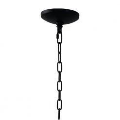 Best Sale 🔔 Orion 6-Light Matte Black Transitional Chandelier with Clear Seeded Glass Bowl Shades by Yosemite Home Decor 🎁 -NICOR Sales Store matte black yosemite home decor chandeliers 120030644 44 1000