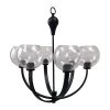 Best Sale 🔔 Orion 6-Light Matte Black Transitional Chandelier with Clear Seeded Glass Bowl Shades by Yosemite Home Decor 🎁 -NICOR Sales Store matte black yosemite home decor chandeliers 120030644 64 1000