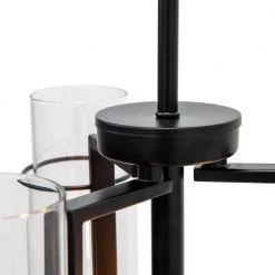 Discount 🎉 3-Light Matte Black Chandelier by Yosemite Home Decor ✨ -NICOR Sales Store matte black yosemite home decor chandeliers 120034344 44 1000