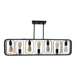 Best Sale 👍 Perseus 7-Light Matte Black Modern Island Chandelier by Yosemite Home Decor 😍