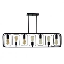 Best Sale 👍 Perseus 7-Light Matte Black Modern Island Chandelier by Yosemite Home Decor 😍 -NICOR Sales Store matte black yosemite home decor chandeliers 12004077 c3 1000