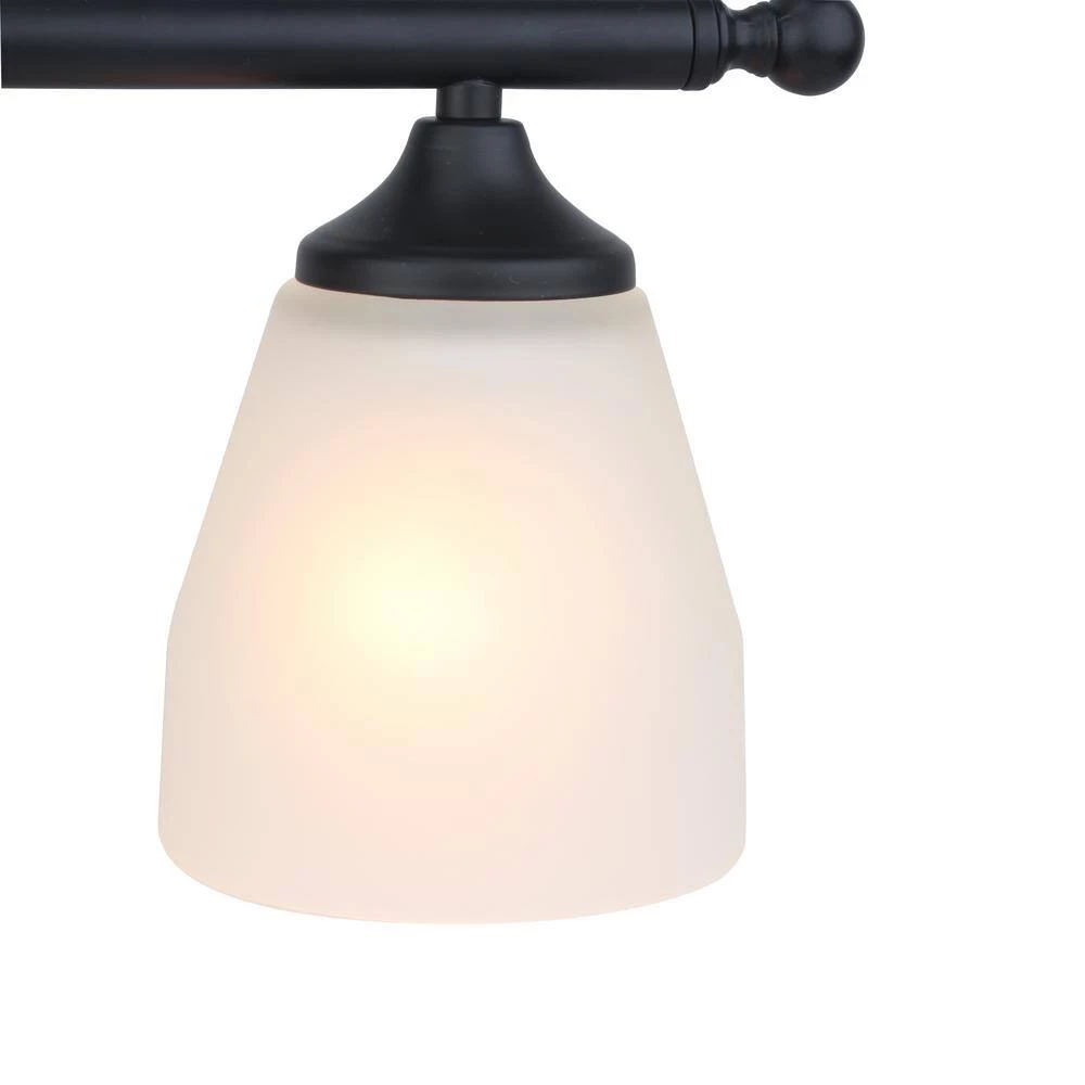 Best reviews of π Jordan 2-Light Matte Black Vanity Light with Frosted White Glass Shades by Yosemite Home Decor π 5 Best reviews of π Jordan 2-Light Matte Black Vanity Light with Frosted White Glass Shades by Yosemite Home Decor π - Image 3